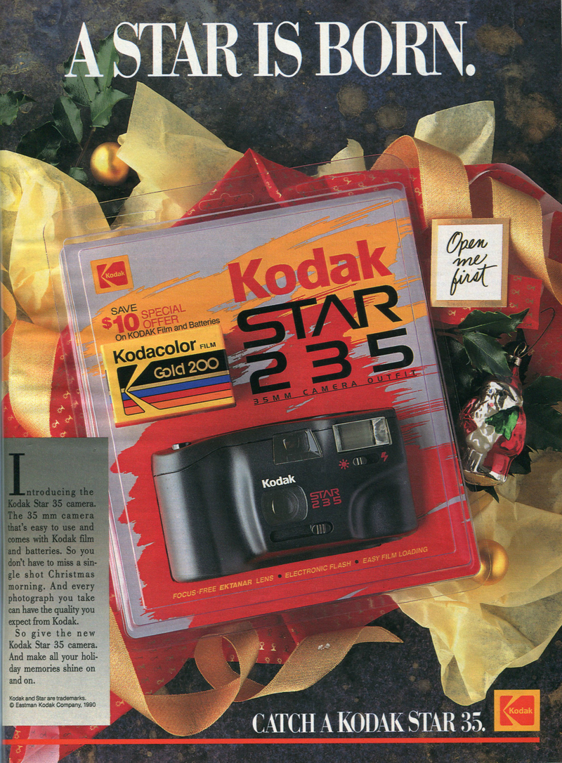Illustration for article titled 12 Days of Christmas Presents Past: A Kodak Camera, Complete With Film (Remember Film?)